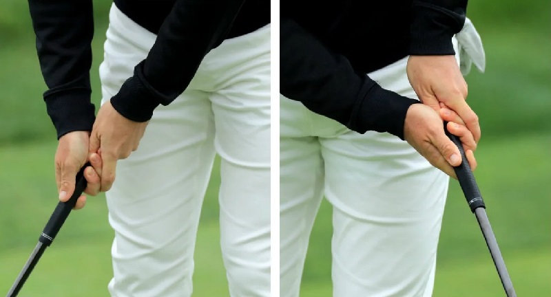 Reverse – Overlap là kiểu cầm gậy golf truyền thống