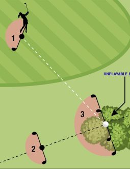luật golf bóng không đánh được