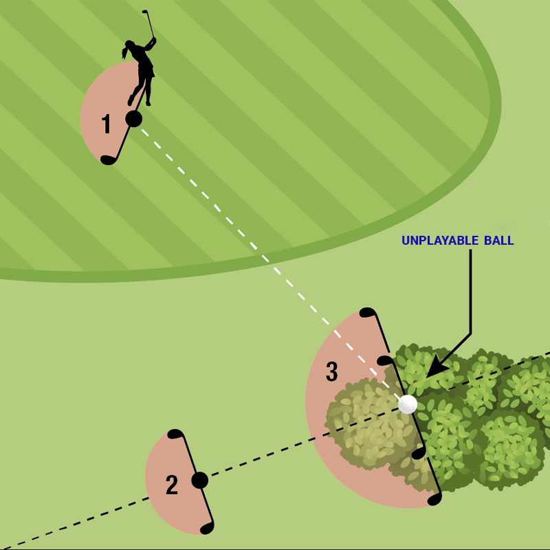 luật golf bóng không đánh được