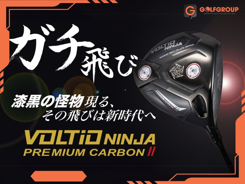 Bộ Gậy Golf Fullset Katana Voltio Ninja Premium Carbon II