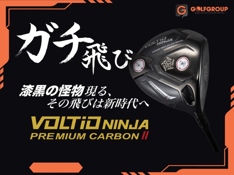 gậy golf driver Katana Voltio Ninja Premium Carbon II Ti 