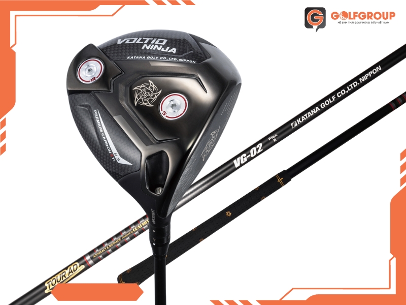 gậy golf driver Katana Voltio Ninja Premium Carbon II Ti 