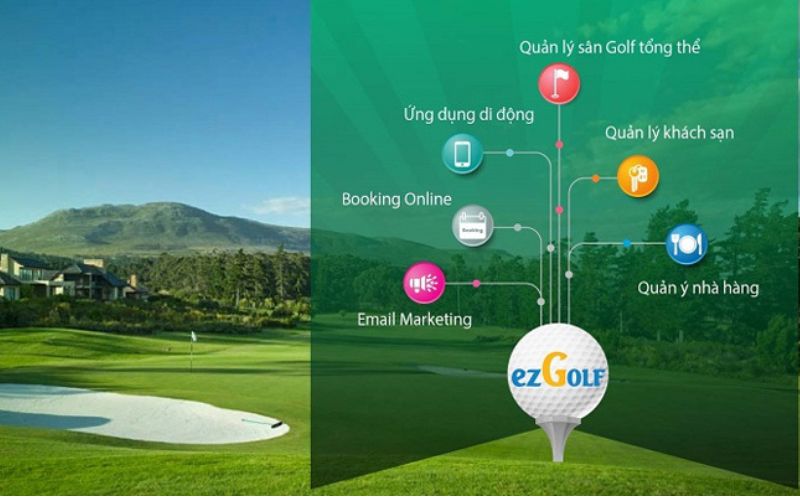 EzGolf là phần mềm đặt sân golf tổng thể, tập trung vào đặt chỗ trực tuyến, quản lý tee time, lịch trình và khách hàng