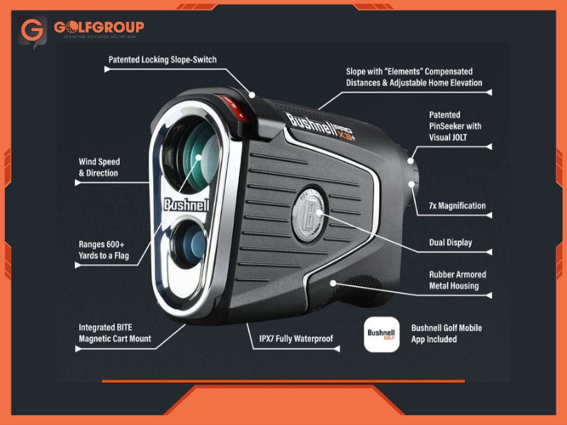 Máy Đo Khoảng Cách Bushnell Pro X3+ Link