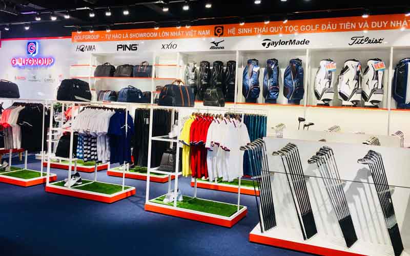 Cửa hàng bán quần áo golf thuộc hệ thống Golfgroup rất nổi tiếng trên thị trường