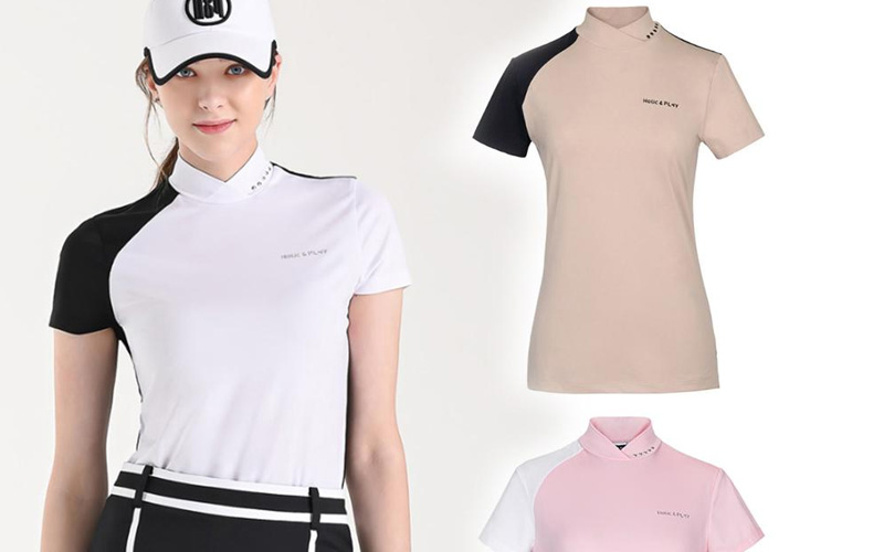 Các mẫu áo golf khá đa dạng chất liệu và màu sắc