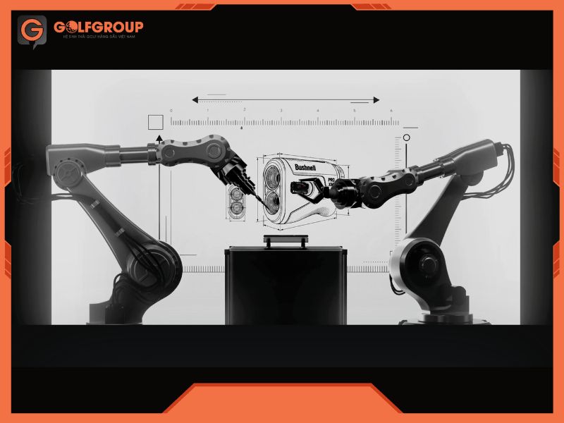 Slope Switch có khóa chế độ trên máy đo khoảng cách Bushnell Pro XM giúp linh hoạt khi tập luyện và khi thi đấu