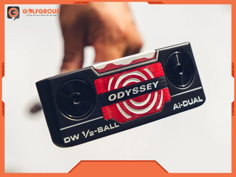 Gậy Golf Putter Odyssey AI Dual DW ½ Ball DB thiết kế mallet dễ chơi